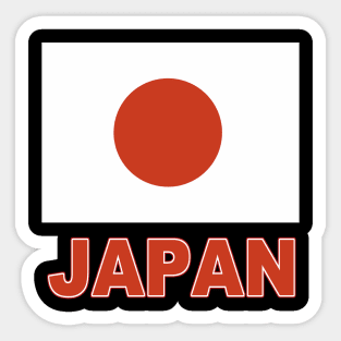 The Pride of Japan - Japanese Flag Design Sticker